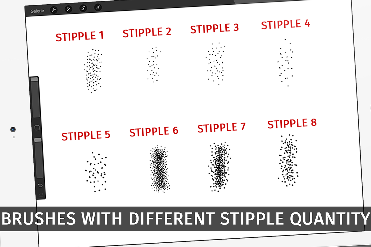 Stipple Brush Brushpack for Affinity, a Brush Add-On by Studio FabianFischer (Photo 2 of 6)