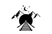 Train Tunnel Silhouette Bundle, a Graphic by hafijul (Thumbnail 10 of 15)