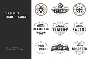 Car Garage Badges & Logos