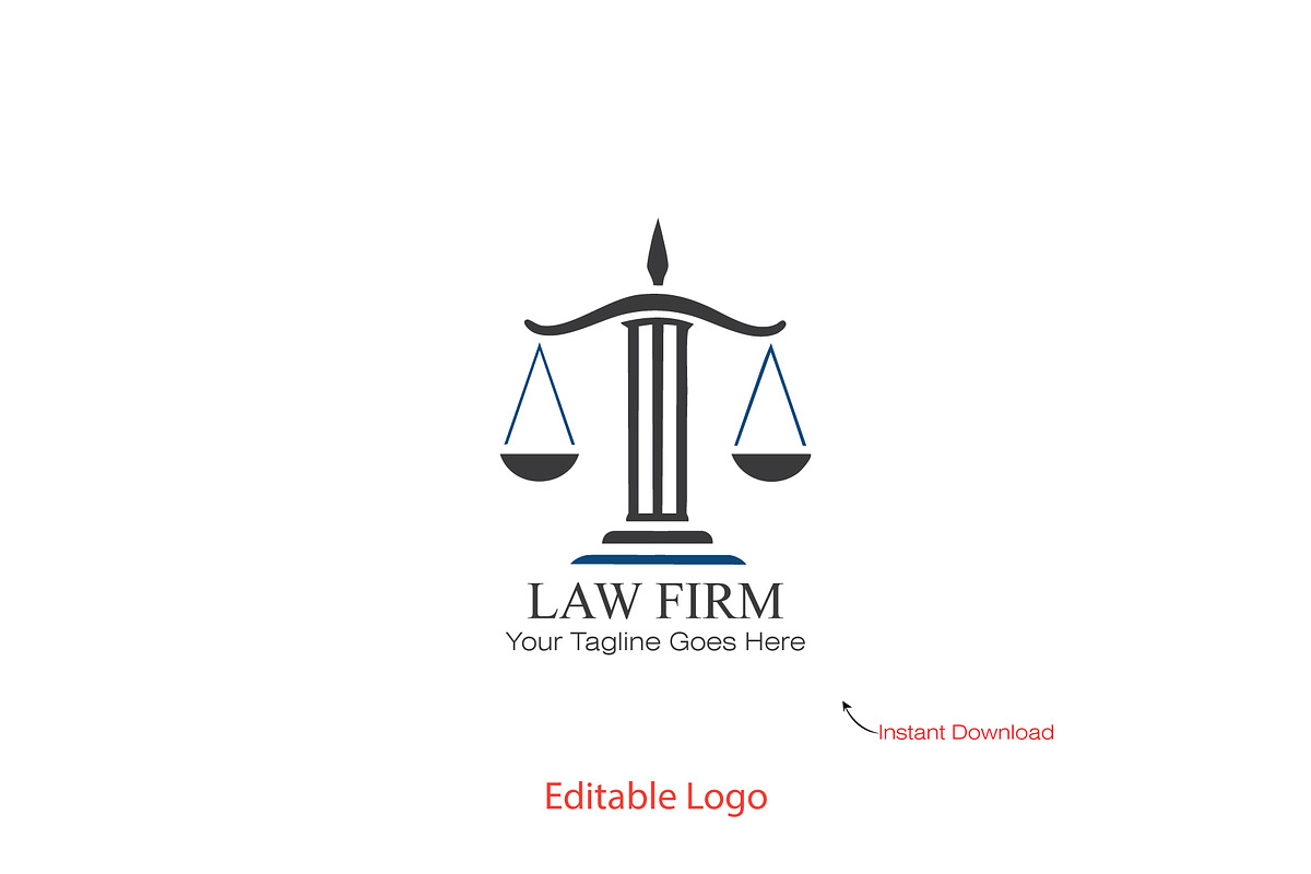 Professional Law Firm Logo Template, a Branding & Logo Template by YUDesignStore (Photo 2 of 10)