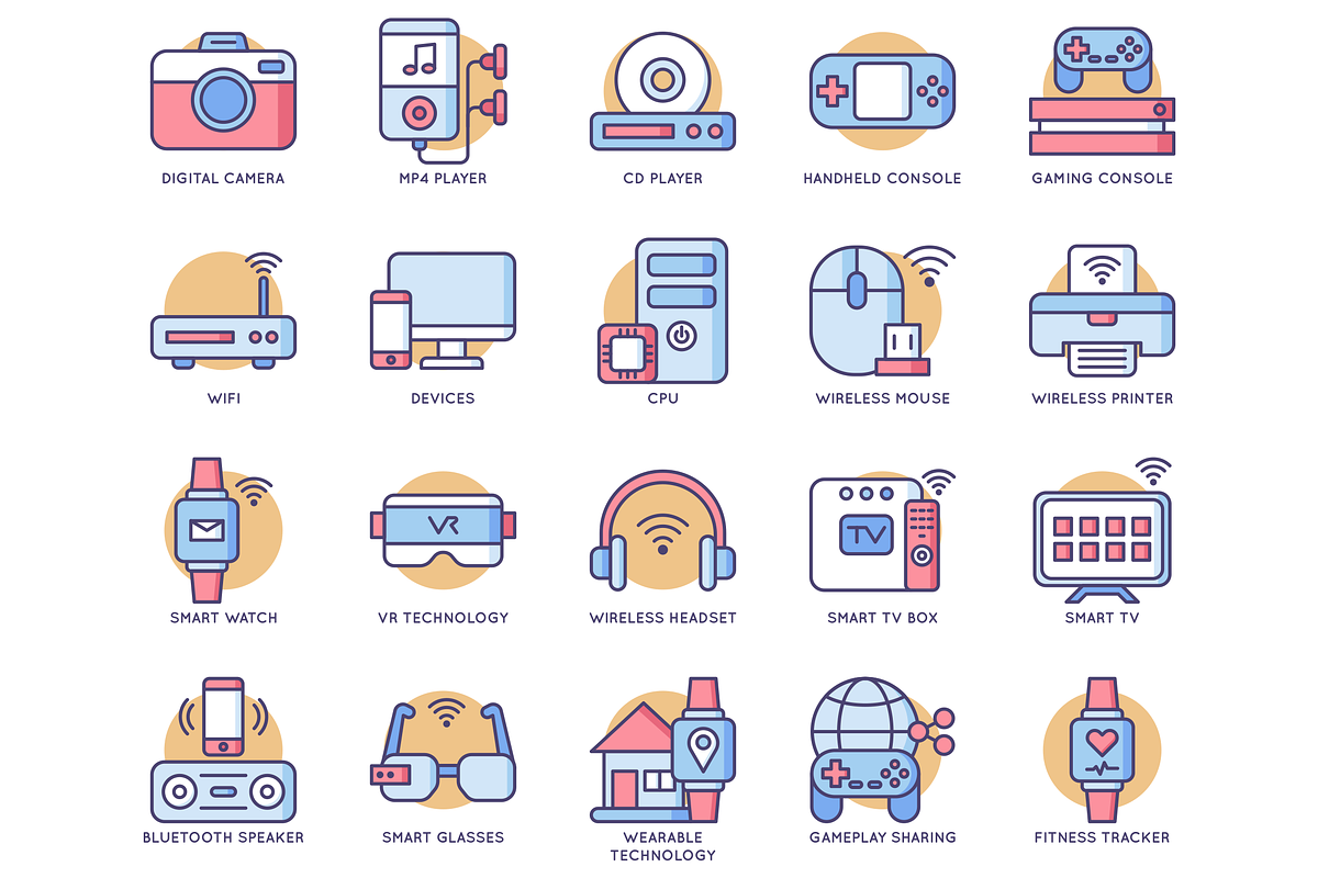88 Smart Technology Rounded Icons, an Icon by Flat Icons (Photo 5 of 6)