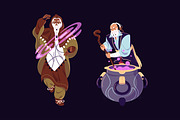 Old wizards, magician, sorcerers set, a Person Illustration by PaperTrident (Thumbnail 5 of 6)