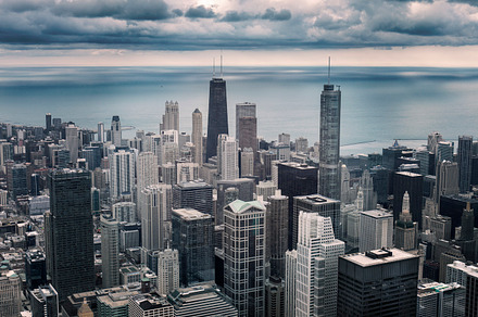 Chicago cityscape view