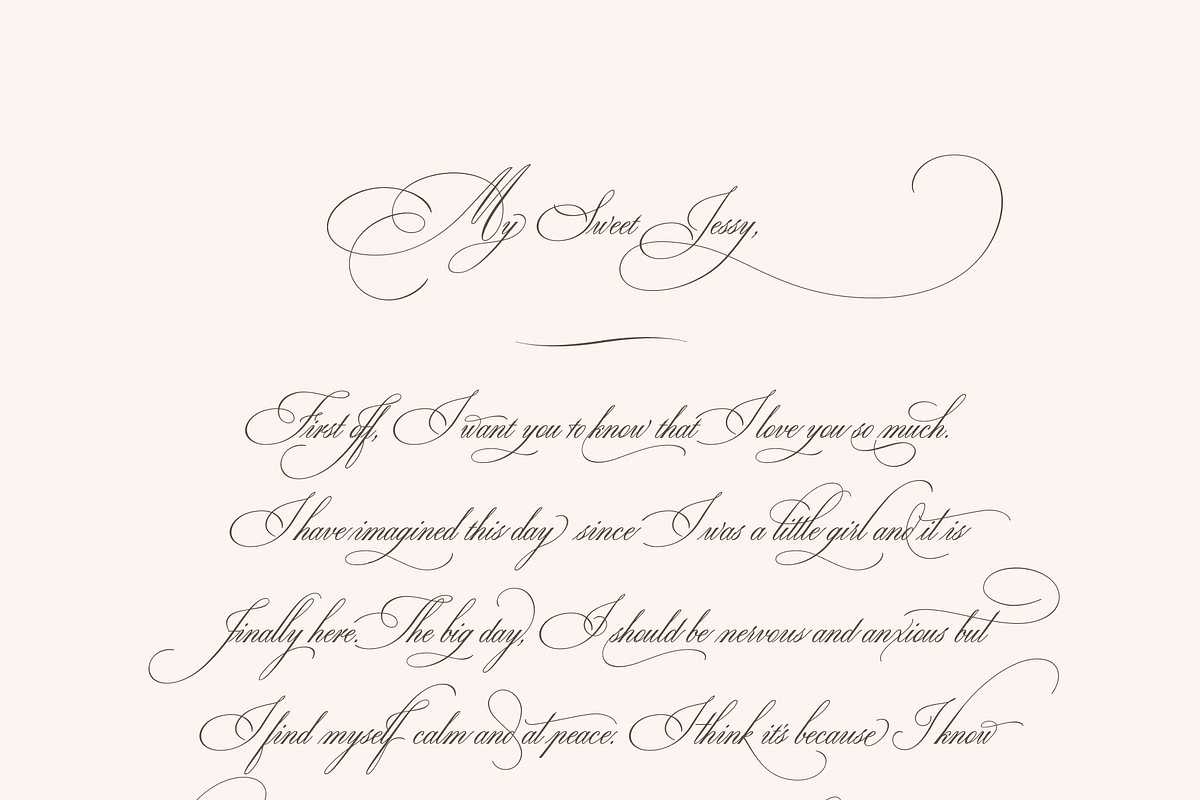 Ecatherina - legendary script, a Script Font by Blessed Print (Photo 35 of 42)