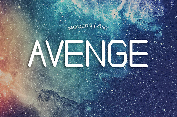 AVENGE font preview 4