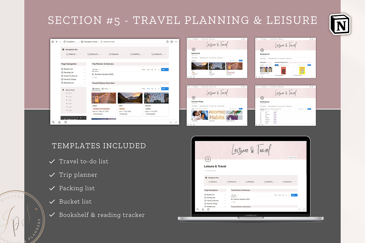 Notion Life and Work Planner, an App Template by Designs by Darowan (Photo 7 of 10)