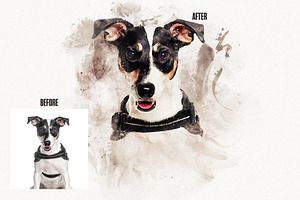 Pet Watercolor Art Photoshop Effect