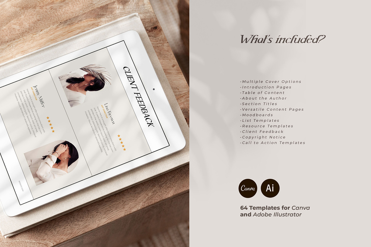 Aesthetic Ebook Templates CANVA, a Marketing Template by AndrewPixel (Photo 2 of 17)