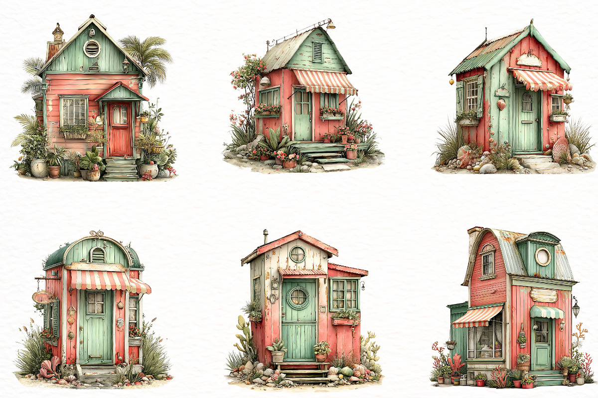 Watercolor Boho Summer Clipart, an Illustration by Designworld (Photo 7 of 8)