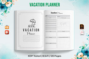 Editable Vacation Planner | KDP, a Templates & Theme by Brix Lab (Thumbnail 1 of 2)