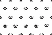 Seamless pattern with paw silhouette, a Pattern Graphic by Viktorijareut (Thumbnail 1 of 5)