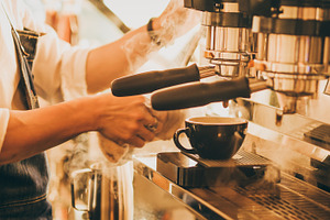 Asian woman in cafe stock photo containing asian and woman