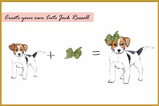 Jack Russell Clipart Digital Paper, an Animal Illustration by VianneArt (Thumbnail 5 of 8)