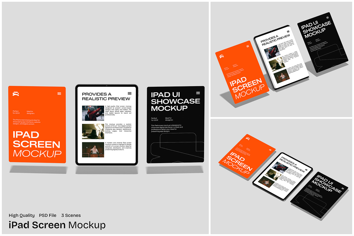 iPad Screen Mockup, an iPad Mockup by Unerispace (Photo 1 of 5)