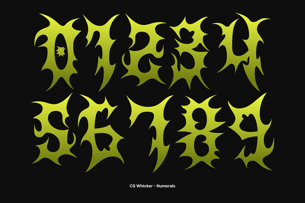 CS Whicker – Death Metal Font, a Blackletter Font by Craft Supply Co. (Photo 6 of 8)