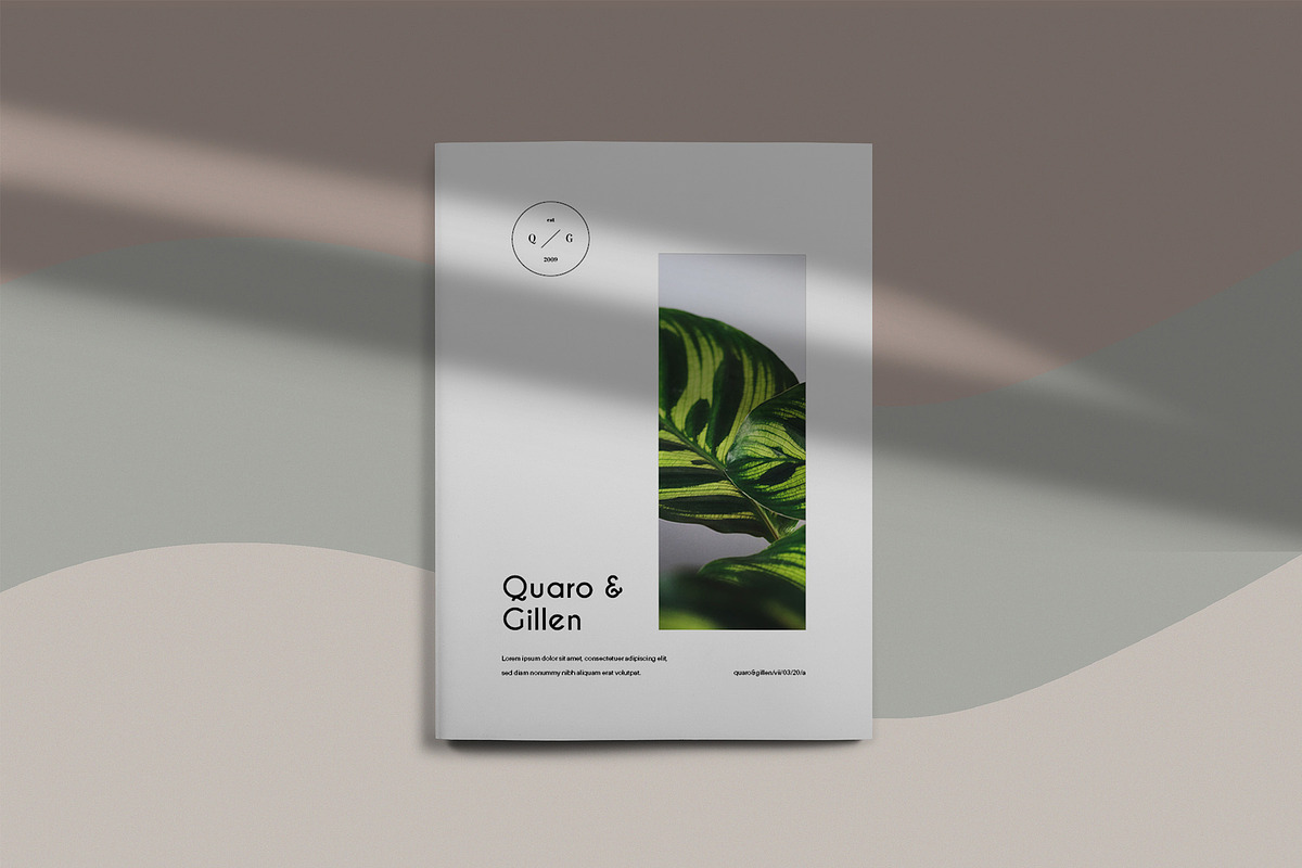 Quaro & Gillen - Botanical Brochure, a Magazine Template by KAZ by IanMikraz Studio (Photo 1 of 11)