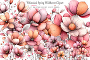 Whimsical Spring Wildflower Clipart, an Illustration by GatewayDesign (Thumbnail 1 of 3)