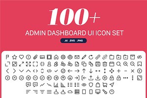 100+ Admin dashboard ui icon set