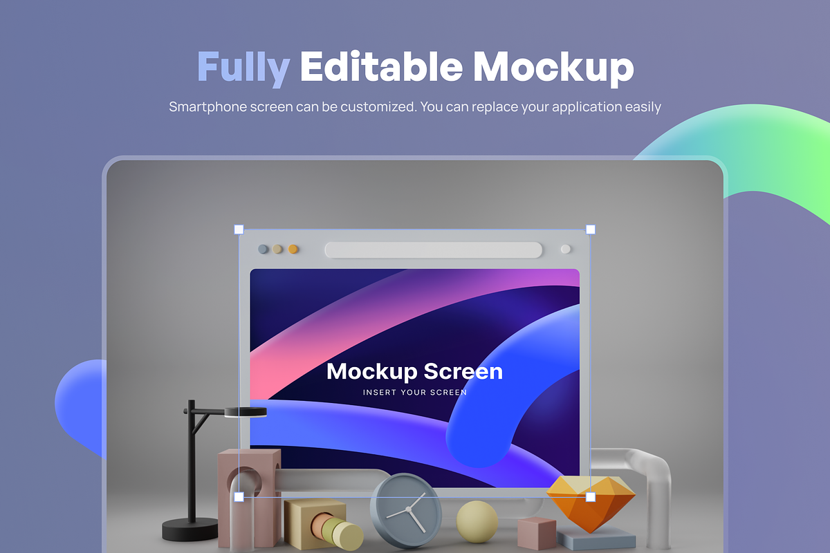 Webby - 3D Phone Scene Mockups, an Object 3D Model by Illustraly Design (Photo 6 of 7)