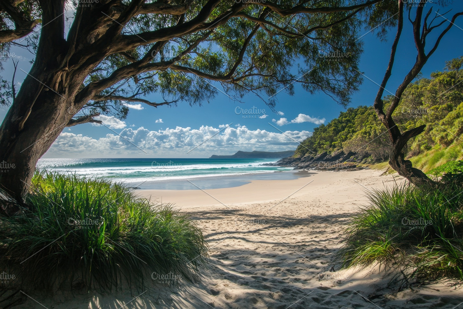 Pristine tropical beach with untouch, a Photo by Iftikhar Alam