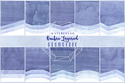 Watercolor Geometric Ombre Paper, a Background Graphic by KitsPix (Thumbnail 1 of 5)