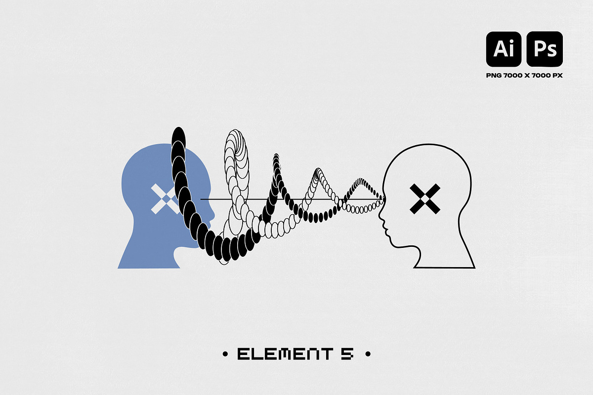 Y2K OPTICAL GRAPHIC VECTOR SET, an Object Graphic by BonkiStudio (Photo 6 of 7)