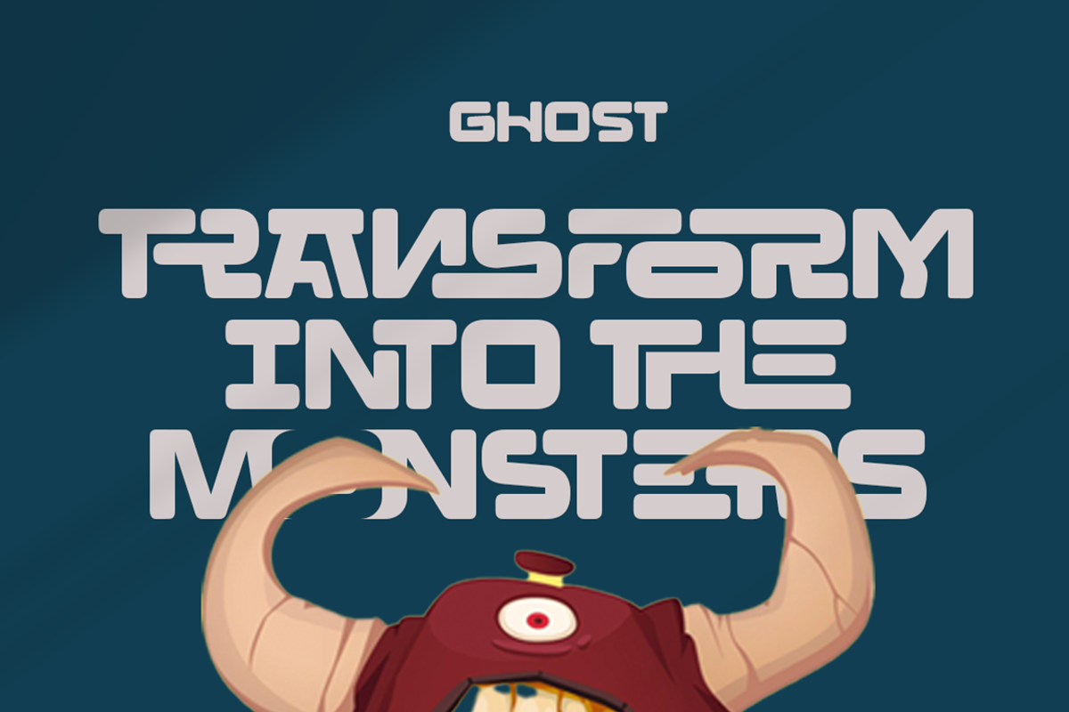 Ghost Gamer - Gentle Display Font, a Sans Serif Font by Grontype (Photo 2 of 10)