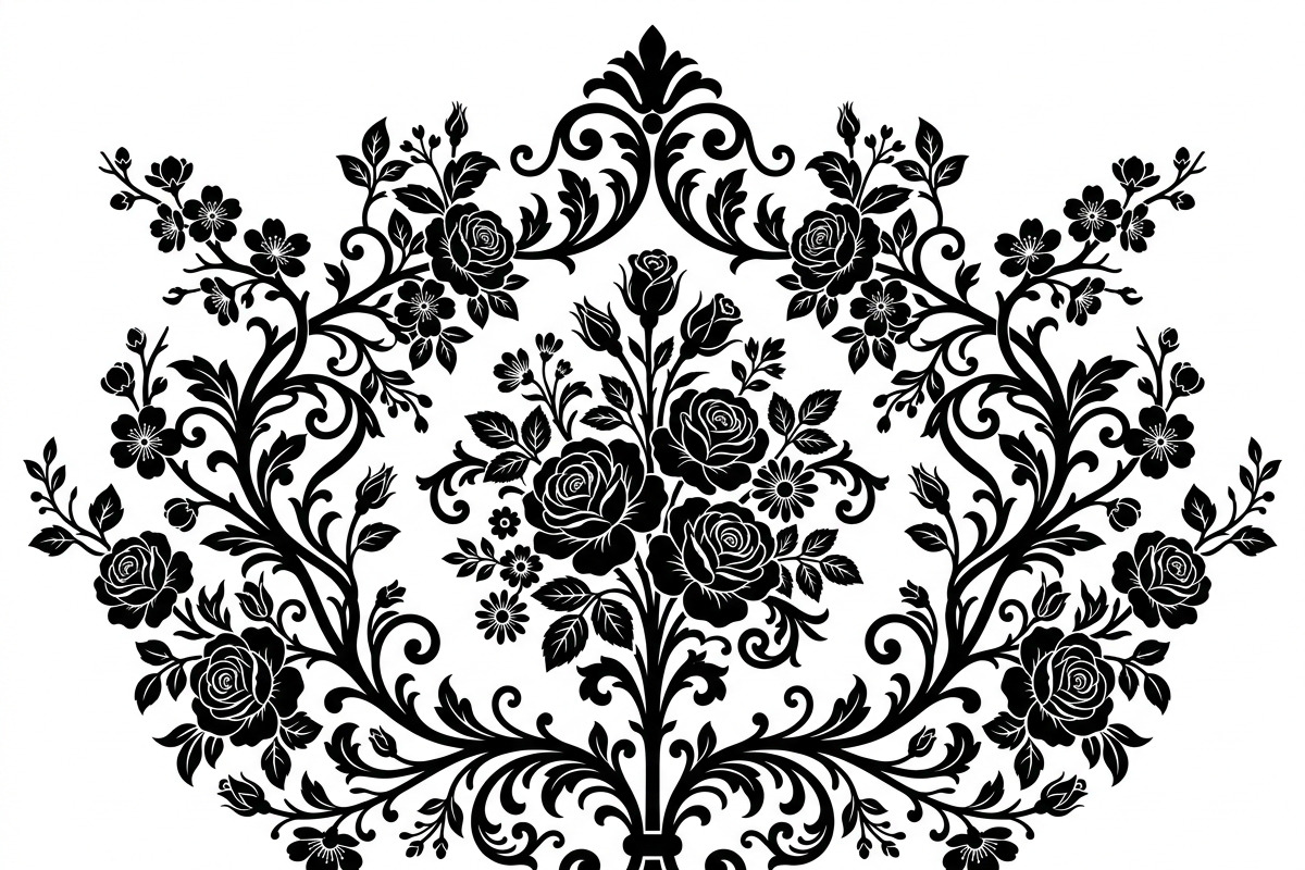 50 Elegant Floral Ornate Silhouette, a Decorative Illustration by Amazin_art (Photo 5 of 30)
