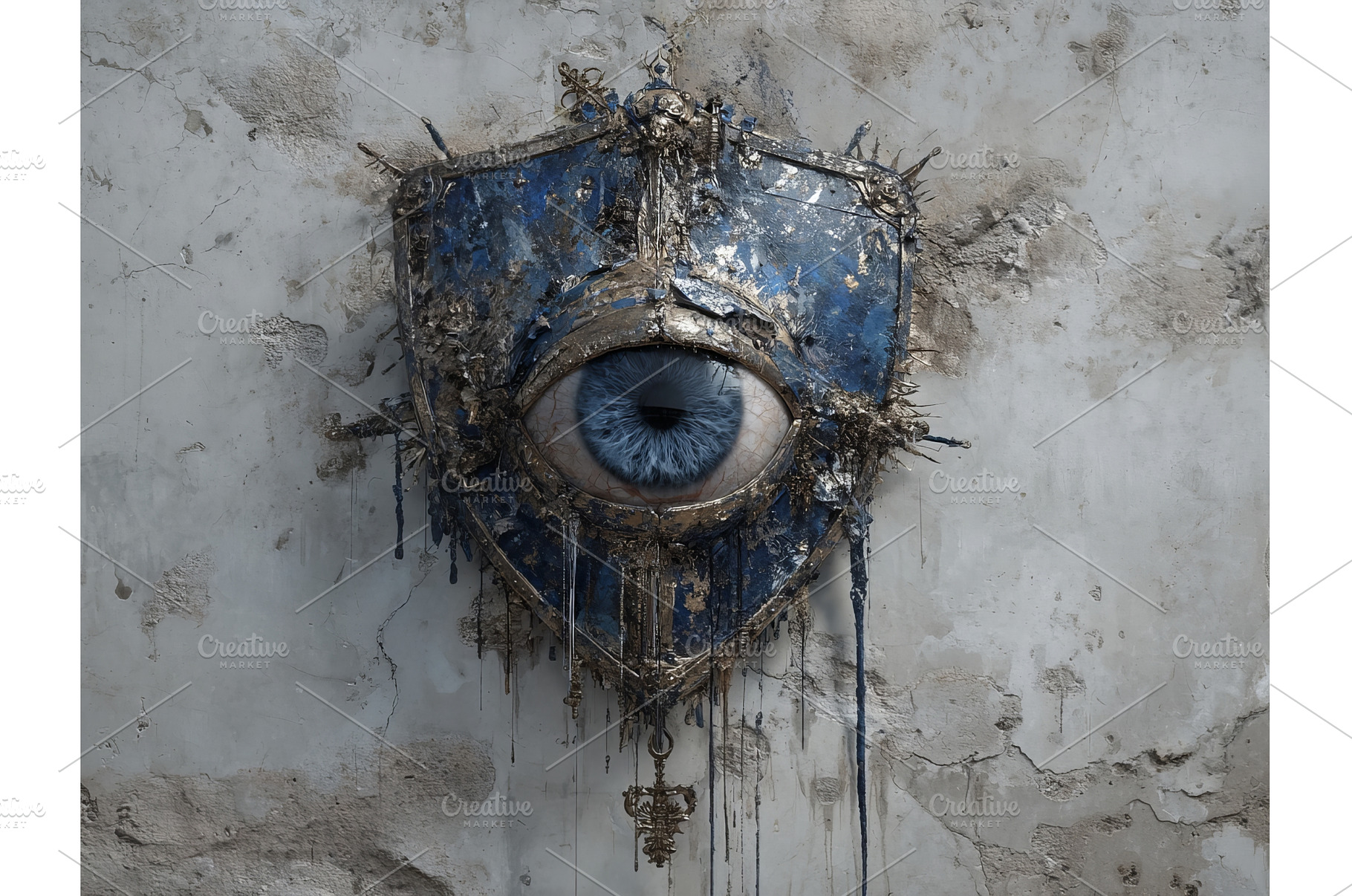 The 'Leather Eye Sculpture' is a, a Background Photo by ZinetroN