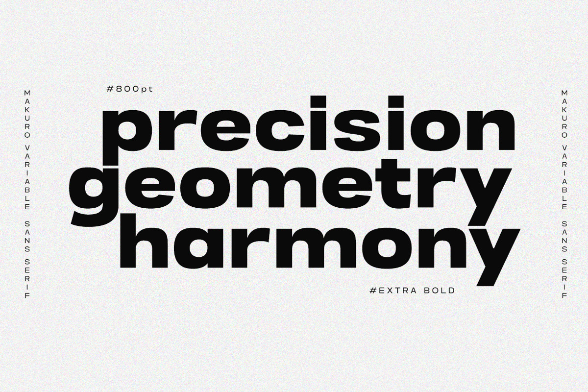 Makuro - Variable Geometric Font, a Sans Serif Font by Typeskets (Photo 2 of 12)
