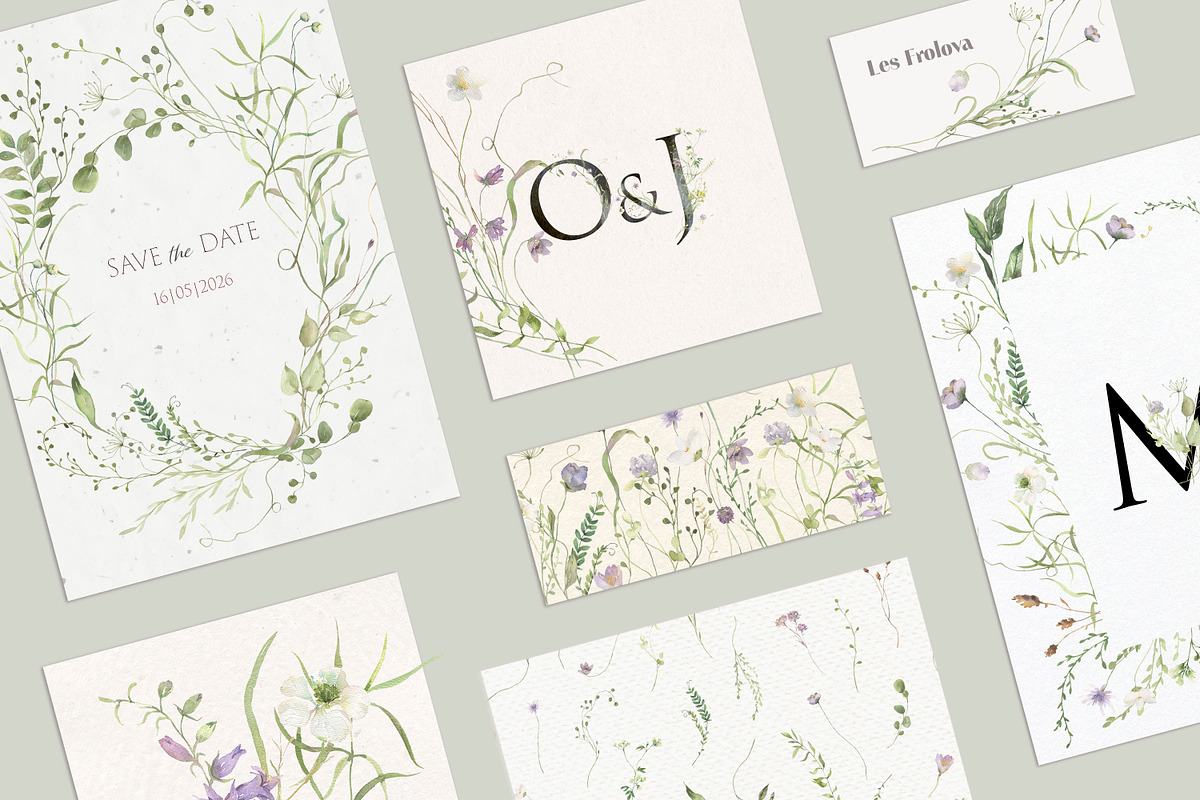 FIELD SYMPHONY- Flowers Collection, a Decorative Illustration by Les Frolova (Photo 8 of 18)