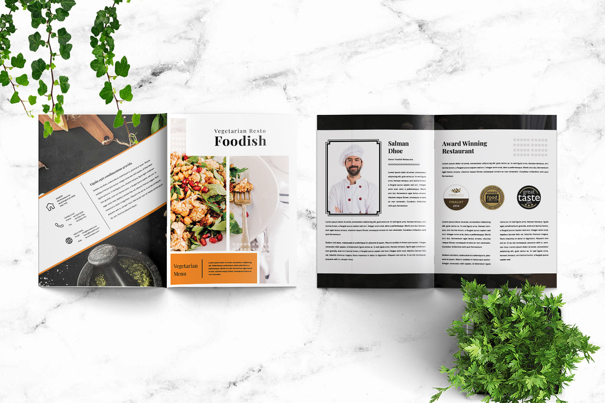 Foodish Resto Menu/Magazine Templat, a Brochure Template by Nahar_std