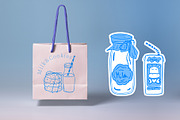 Milk & Cookies lineart, a Food Illustration by Carpet Tapete Pretzel (Thumbnail 4 of 5)