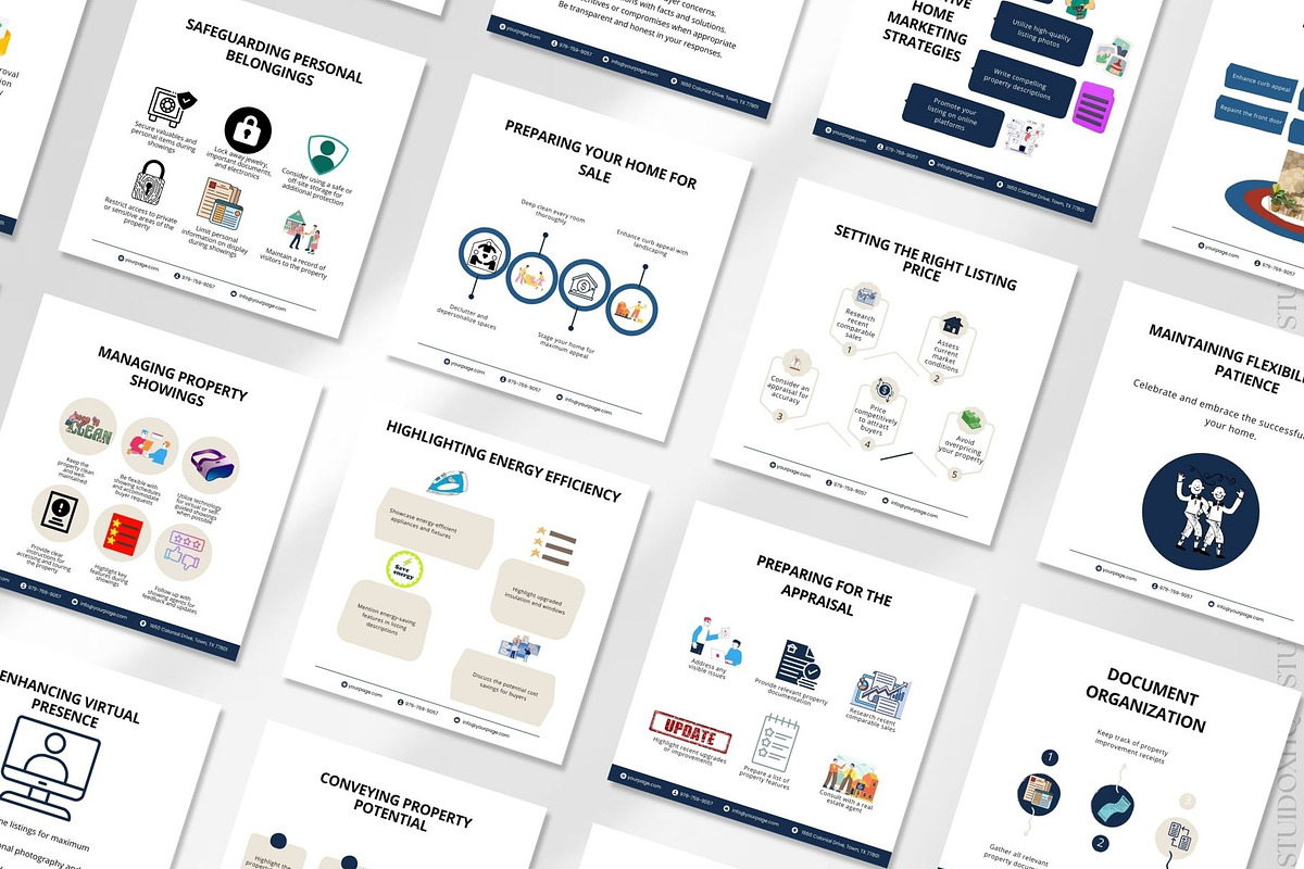 1500+ Real Estate Seller Tips Canva, a Social Media Template by Studioxhq (Photo 5 of 6)