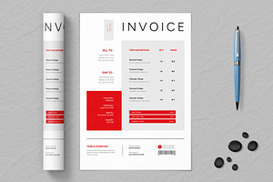 Minimal Invoice Layout, a Stationery Template by ContestDesign