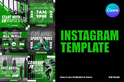 Gym Instagram Feed - Canva, a Social Media Template by Null Stuido (Thumbnail 1 of 3)