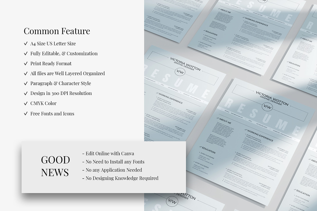 Resume / CV Template, a Resume Template by Studio Temply (Photo 3 of 6)