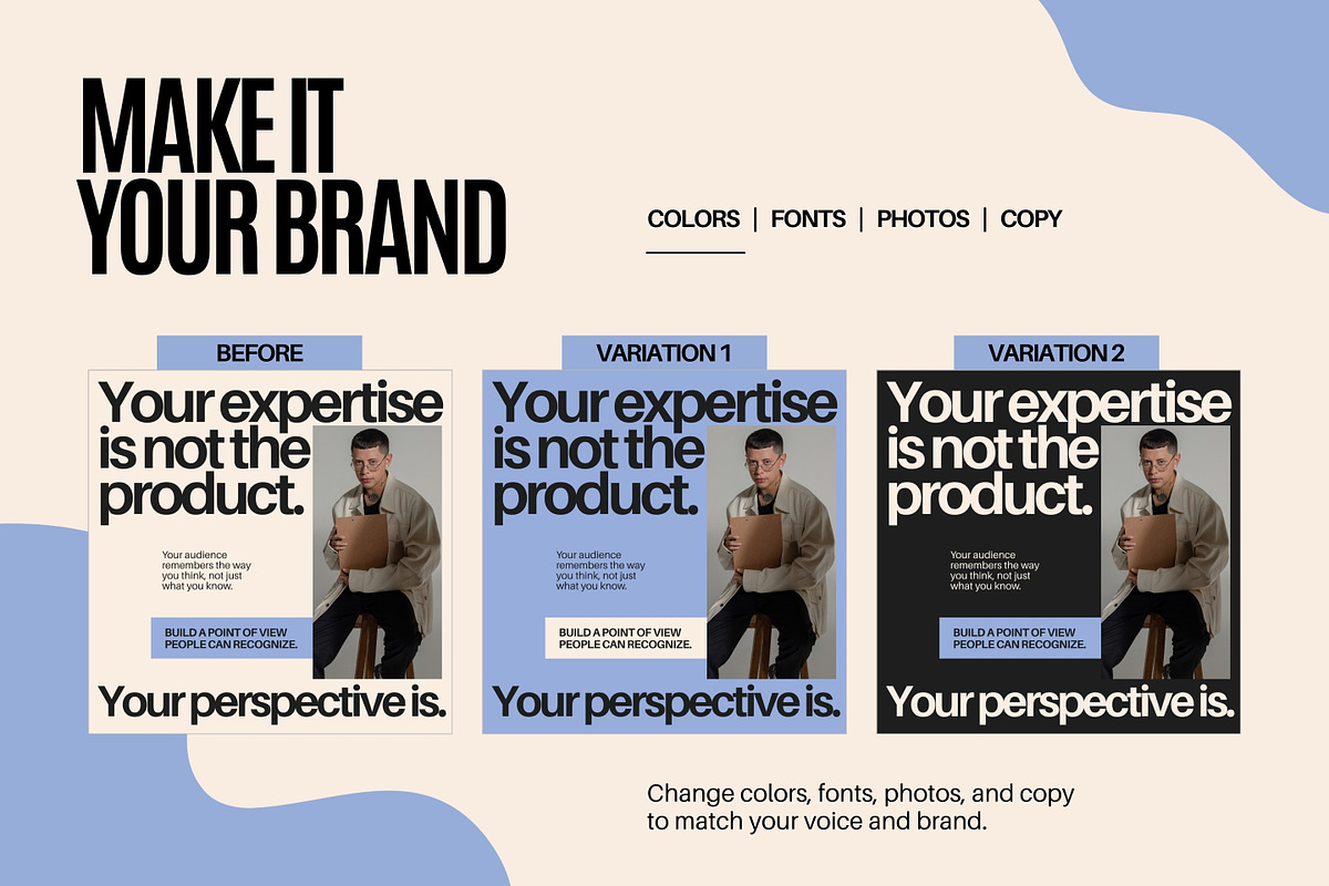 LinkedIn Personal Brand Content Kit, a Social Media Template by ShowUp! Studio (Photo 5 of 6)