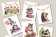 Birthday party in the forest, an Illustration by AkvarelRiver (Thumbnail 8 of 10)