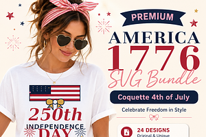 America 1776 SVG Bundle, an Object Graphic by HeavensStar