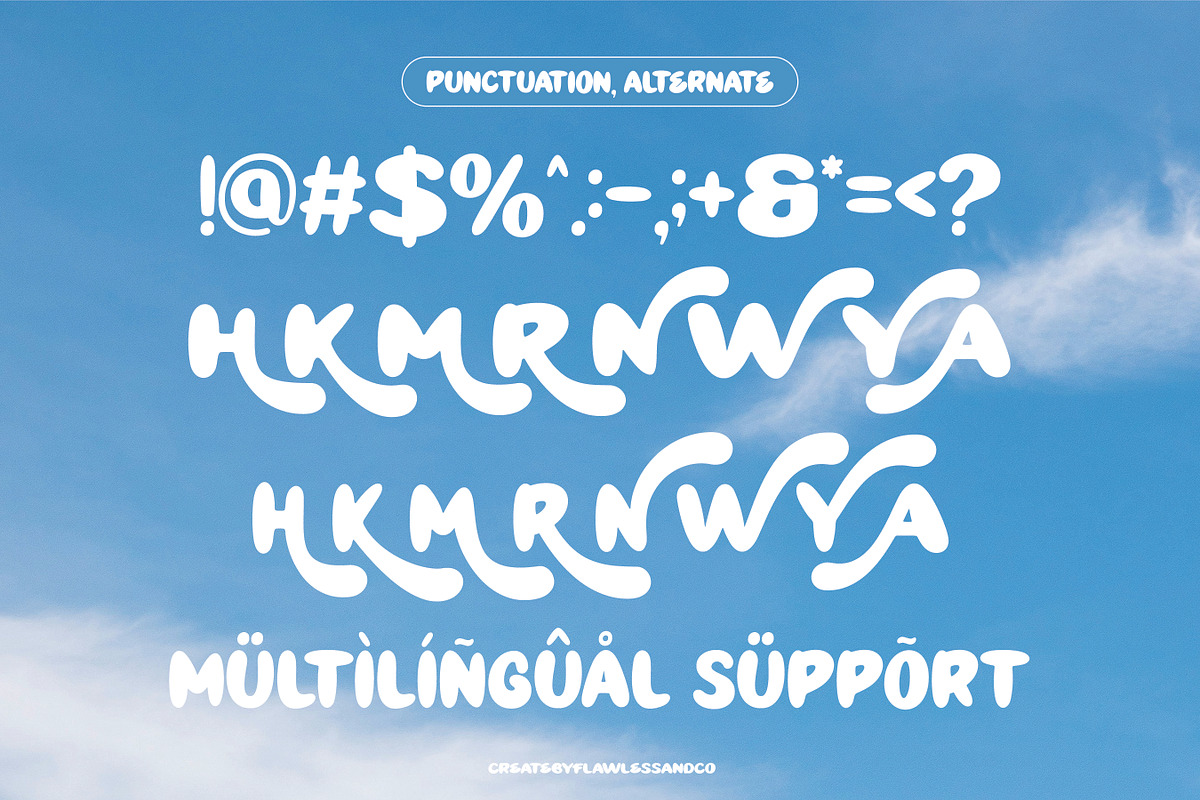 Hackbubble - Display Font, a Font by Flawless And Co (Photo 9 of 10)