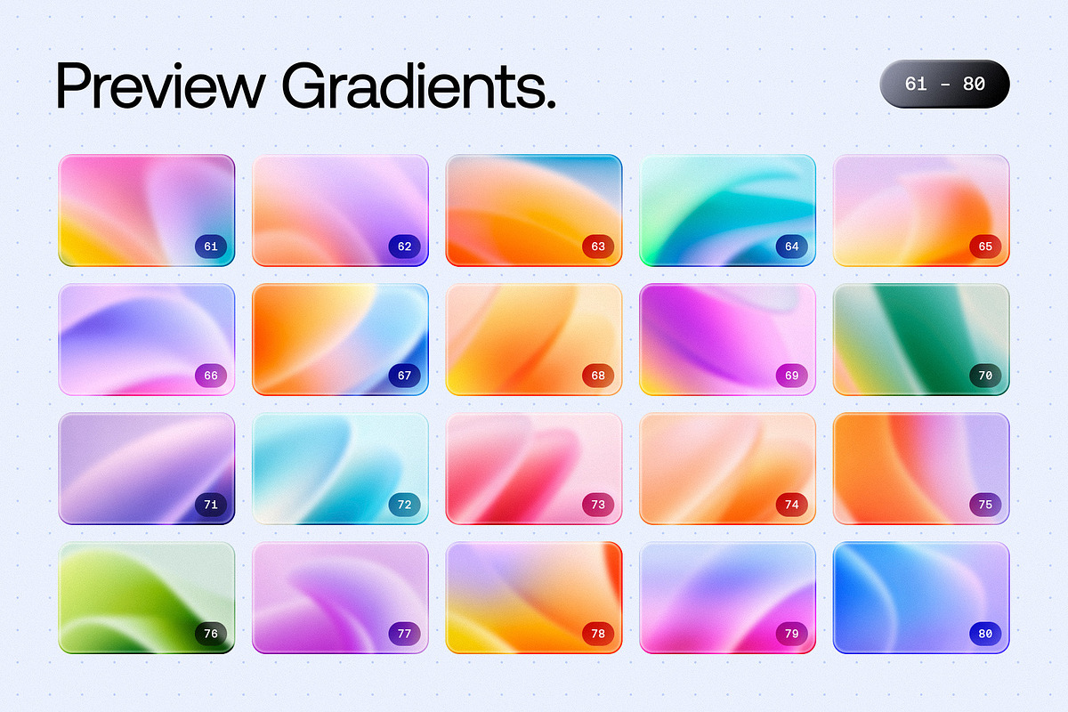 100 Waveblur Gradients Collection, a Texture Graphic by Asylab (Photo 5 of 10)