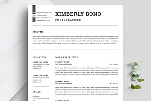 Resume With Cover Letter, a Resume Template by Blackcloud_Creations