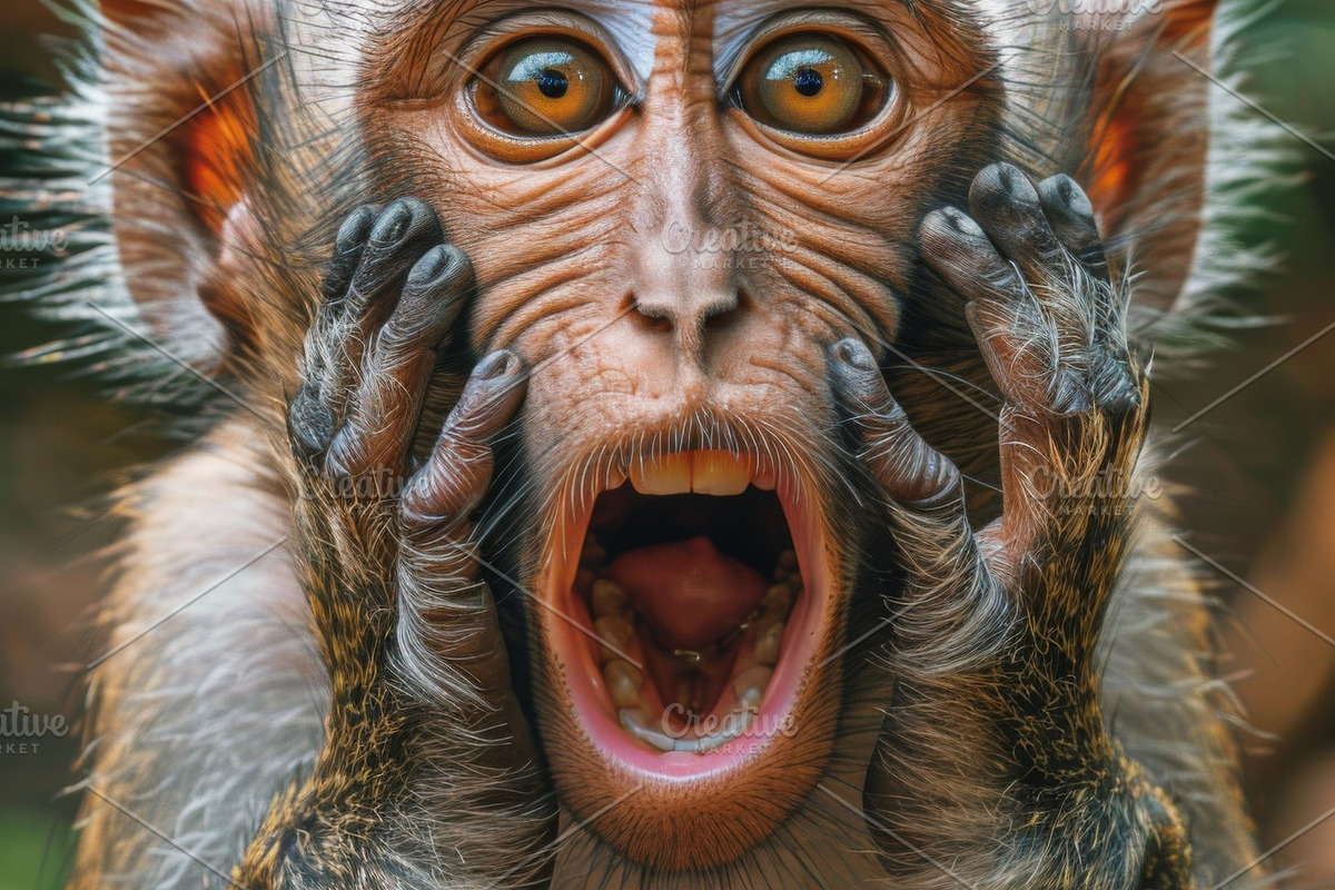 236 surprised animals, an Animal Photo by Handmadefont (Photo 100 of 241)
