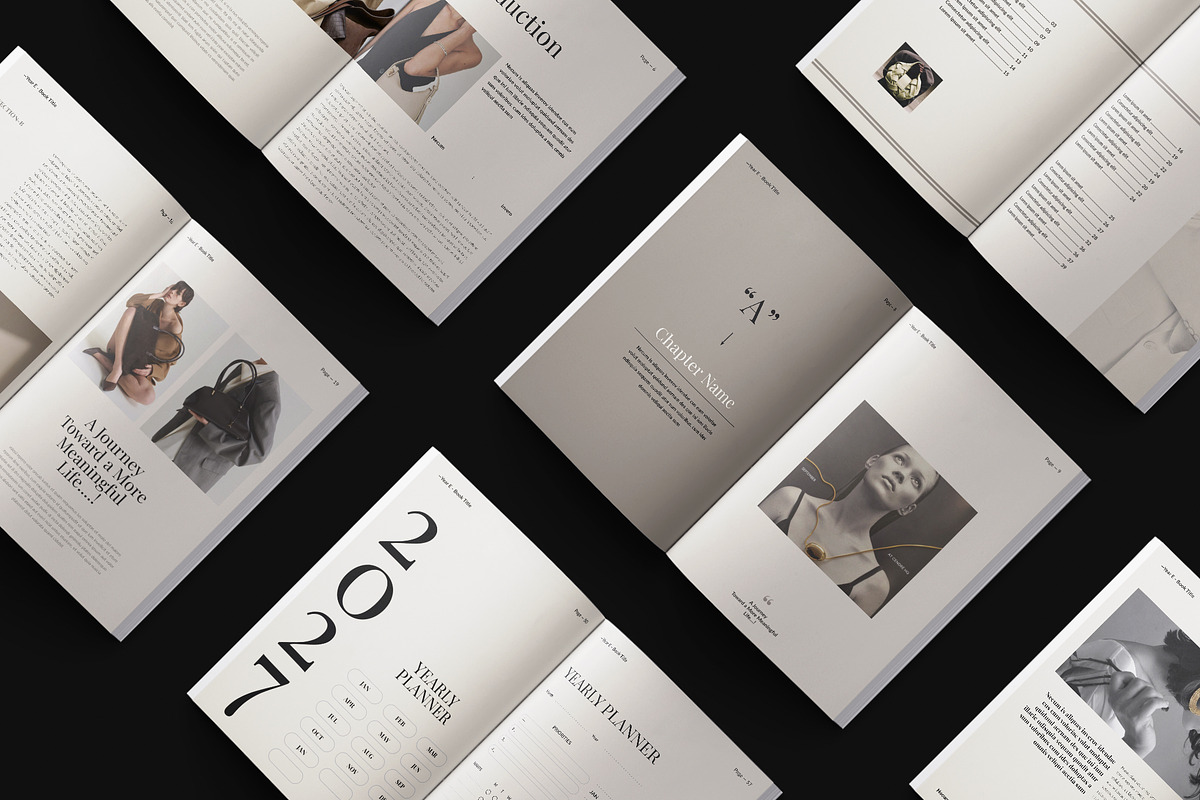 Digital E-Book Design Template, a Magazine Template by TemplateFolio-Shop (Photo 2 of 28)