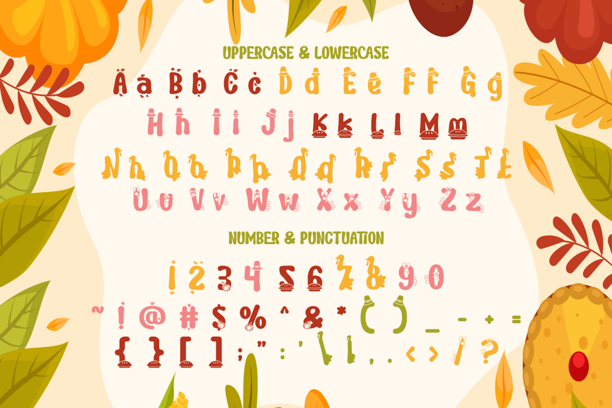 Joyful Turkey - Display Thanksgiving, a Font by PutraCetol Studio (Photo 6 of 11)