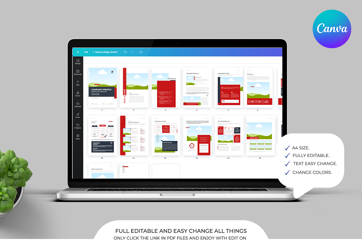 Corporate Profile, CANVA, DOCX, PPT, a Brochure Template by Template Zone (Photo 9 of 10)