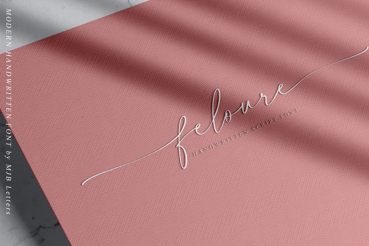 Fellaure - Modern Script, a Script Font by MJB Letters (Photo 4 of 10)
