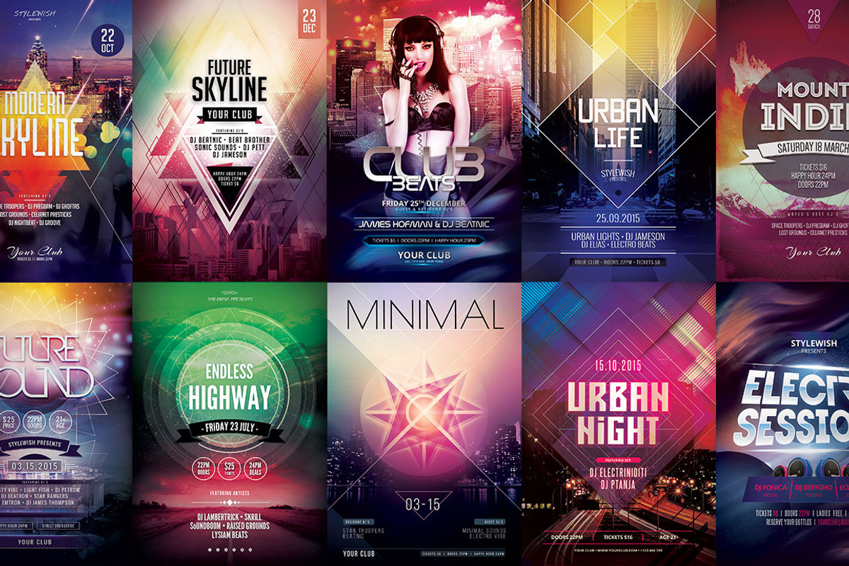 100+ Flyer Templates - Mega Bundle, a Flyer Template by styleWish (Photo 4 of 11)