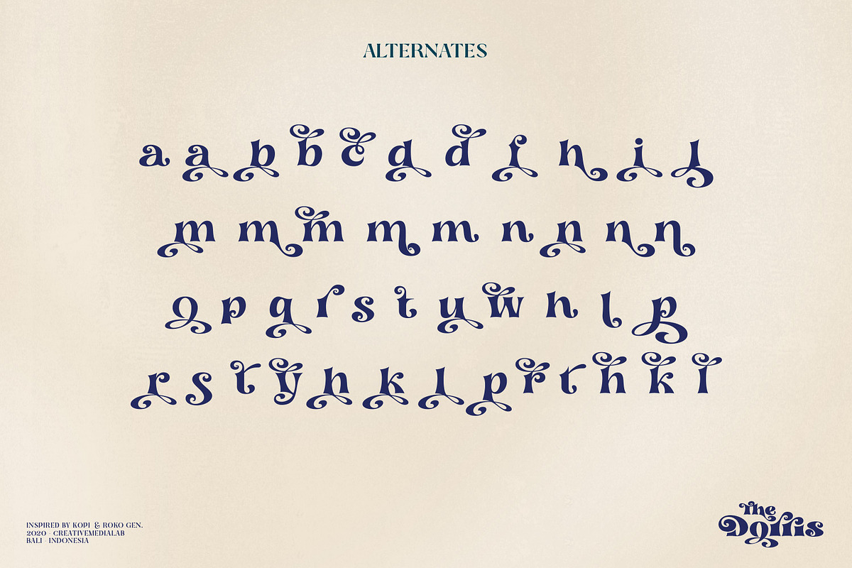Dorris - Swirly Summer font family, a Slab Serif Font by creativemedialab (Photo 16 of 18)